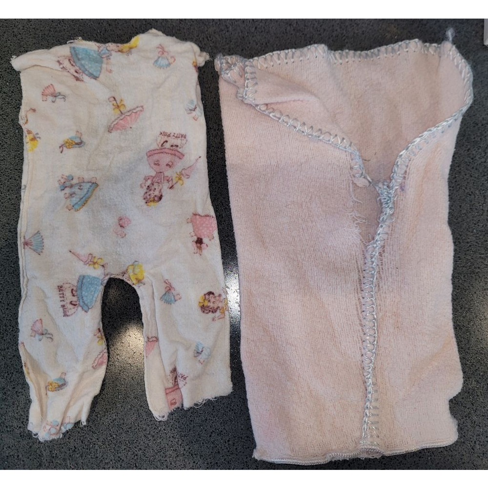 Vintage 12 Inch Baby Doll Sleeping Bag & Ballerina Pajamas Cabbage Patch